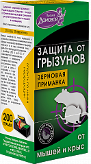 ДОМОВОЙ ПРОШКА Зерновая приманка, контейнер 200г