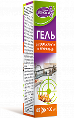 ДОМОВОЙ ПРОШКА Гель от тараканов и муравьёв, флакон 85г. 