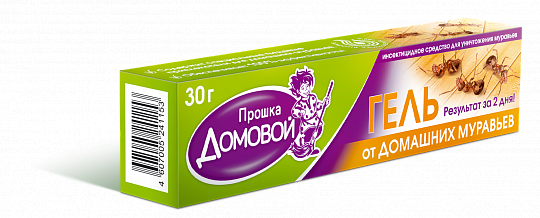 ДОМОВОЙ ПРОШКА Гель от домашних муравьев, шприц-дозатор 30г